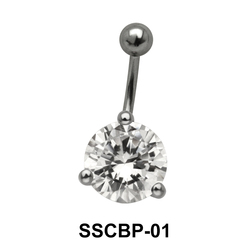 Round Brilliant Belly CZ Crystal SSCBP-01