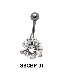 Round Brilliant Belly CZ Crystal SSCBP-01