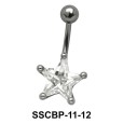 Star Patterned belly CZ Crystal SSCBP-11