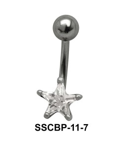 Star Patterned belly CZ Crystal SSCBP-11