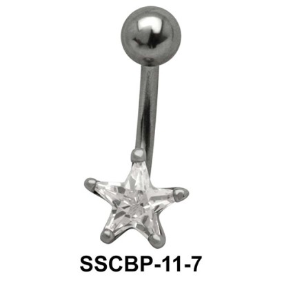 Star Patterned belly CZ Crystal SSCBP-11