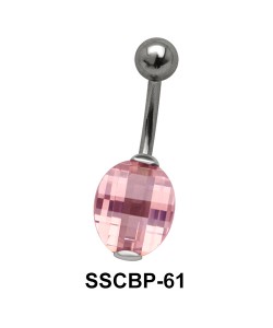 Stone Set Upper Belly Piercing SSCBP-61