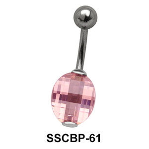 Stone Set Upper Belly Piercing SSCBP-61