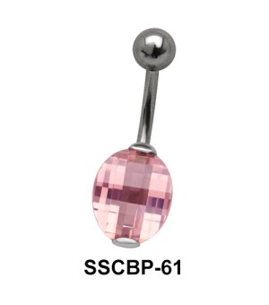 Stone Set Upper Belly Piercing SSCBP-61