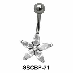 Flower CZ Belly Piercing SSCBP-71