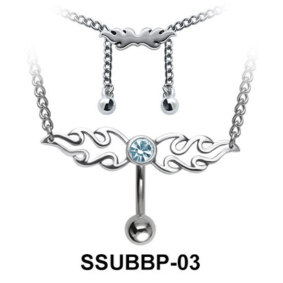 Belly Piercing Chain SSUBBP-03