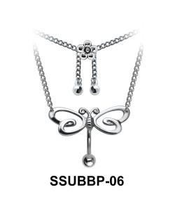 Butterfly with Flower Shaped SSUBBP-06