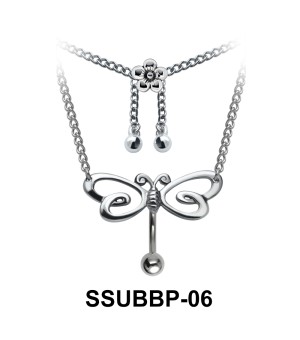 Butterfly with Flower Shaped SSUBBP-06