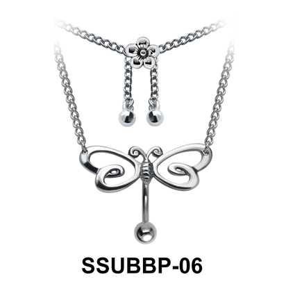 Butterfly with Flower Shaped SSUBBP-06