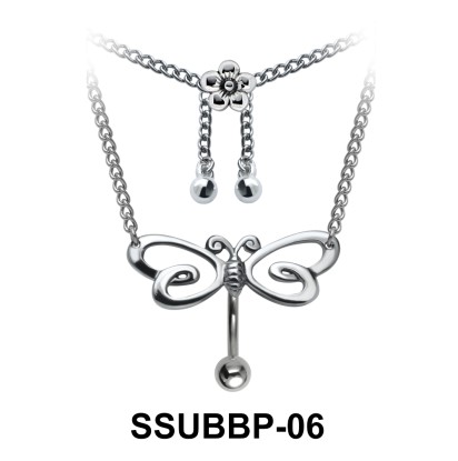 Butterfly with Flower Shaped SSUBBP-06