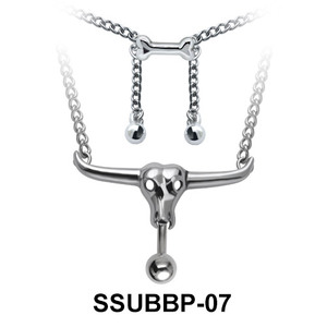 Animal Skull Belly Closure Rings Chain SSUBBP-07