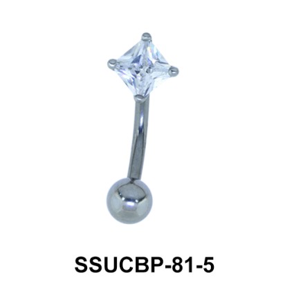 Upper CZ Belly Piercing SSUCBP-81