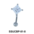 Upper CZ Belly Piercing SSUCBP-81