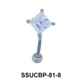 Upper CZ Belly Piercing SSUCBP-81