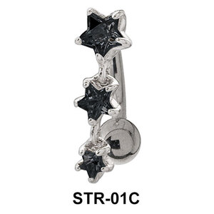 Multi Stone Starry Belly Rings STR-01c