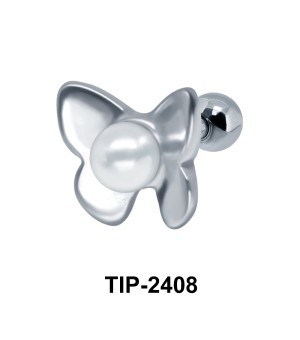 Butterfly Pearl Ear Piercing TIP-2408