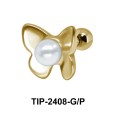 Butterfly Pearl Ear Piercing TIP-2408