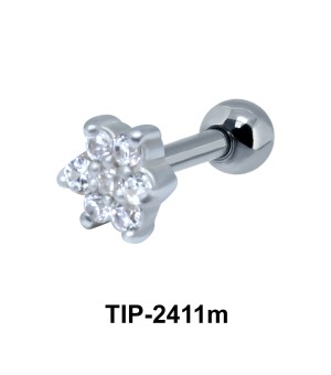 Beautiful Flower Ear Piercing TIP-2411m