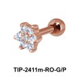 Beautiful Flower Ear Piercing TIP-2411m