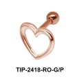 Heart Shaped Helix Ear Piercing TIP-2418