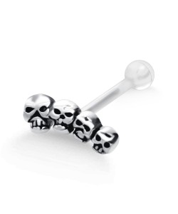 Skull PTFE Internal Barbells TIP-624