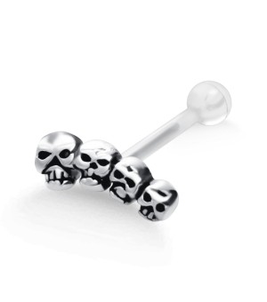 Skull PTFE Internal Barbells TIP-624