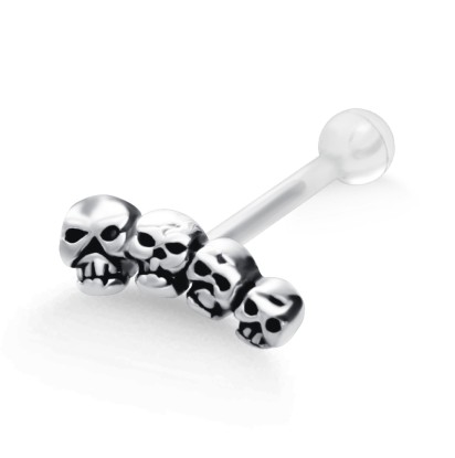 Skull PTFE Internal Barbells TIP-624