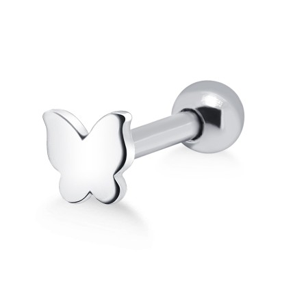 Butterfly Silver Upper Ear Piercing TIP-921