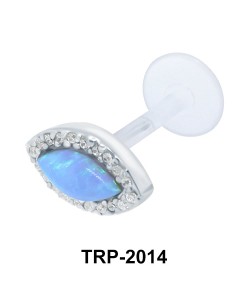 Pear Stone Tragus Piercing TRP-2014