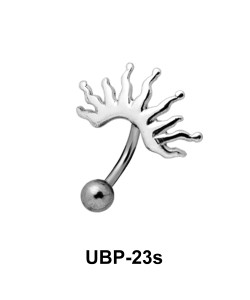 Sunrays Patterned Belly Piercing UBP-23s