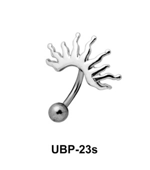 Sunrays Patterned Belly Piercing UBP-23s