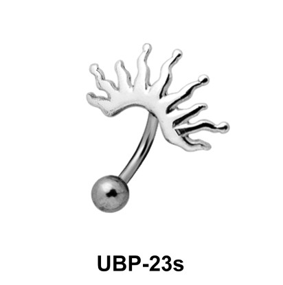 Sunrays Patterned Belly Piercing UBP-23s