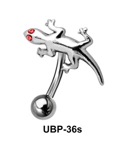 Small Lizard Shaped Belly Piercing UBP-36s