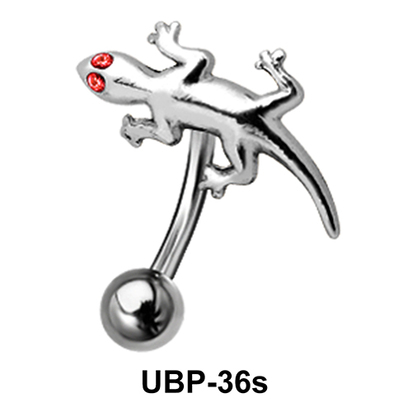 Small Lizard Shaped Belly Piercing UBP-36s
