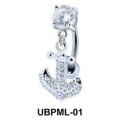 Sparkling Anchor Shaped Underwater Belly UBPML-01