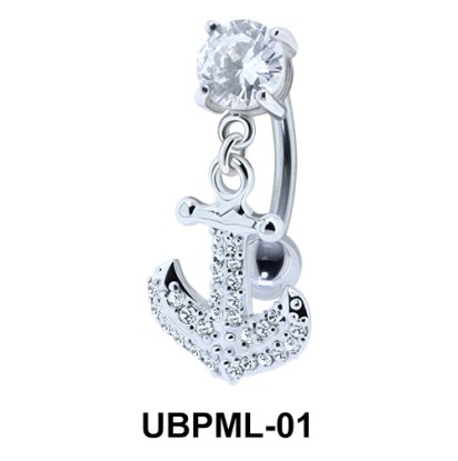 Sparkling Anchor Shaped Underwater Belly UBPML-01