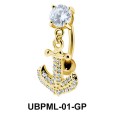 Sparkling Anchor Shaped Underwater Belly UBPML-01