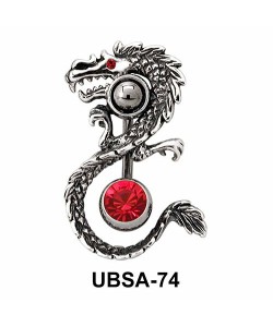 Dragon Shaped Belly Piercing UBSA-74