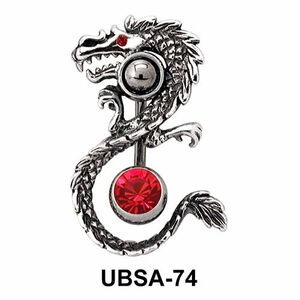 Dragon Shaped Belly Piercing UBSA-74