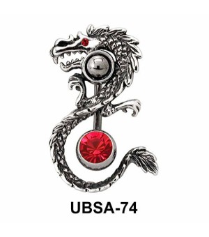 Dragon Shaped Belly Piercing UBSA-74