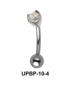 Colorless Stone Upper Belly Piercing UPBP-10-4