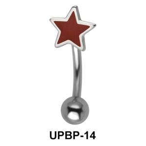 Red Colored Upper Belly Piercing UPBP-14