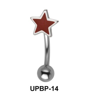 Red Colored Upper Belly Piercing UPBP-14