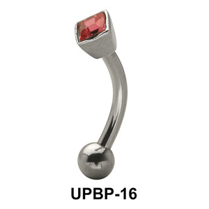 Square Heart Upper Belly Piercing UPBP-16