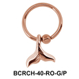 Fish Tail Closure Ring Charms BCRCH-40