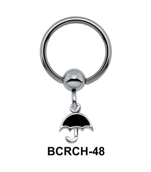Umbrella Closure Rings Charms BCRCH-48
