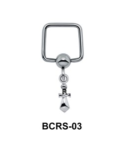 Cross Shaped Helix Ear Piercing BCRS-03