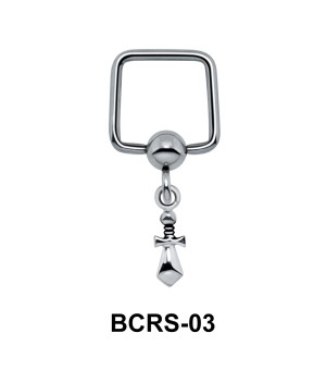 Cross Shaped Helix Ear Piercing BCRS-03