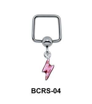 Thunderbolt Shaped Helix Ear Piercing BCRS-04