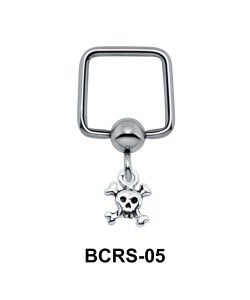 Danger Sign Shaped Helix Ear Piercing BCRS-05